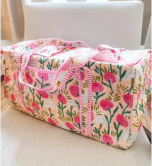 Harley Pink Floral Duffle Bag