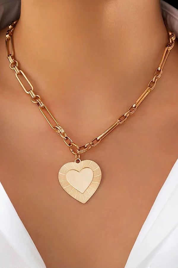 Heart of Gold Charm Necklace