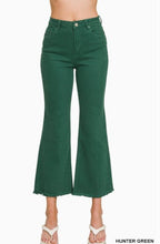 Load image into Gallery viewer, Acid Washed High Waist Frayed Hem Bootcut Pants
