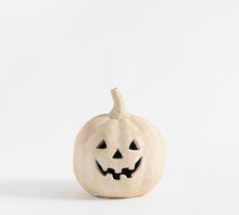 Load image into Gallery viewer, Artisan handmade terracotta Jack O&#39; Lantern
