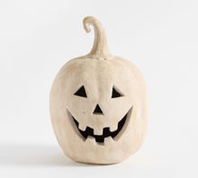 Load image into Gallery viewer, Artisan handmade terracotta Jack O&#39; Lantern
