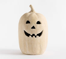 Load image into Gallery viewer, Artisan handmade terracotta Jack O&#39; Lantern
