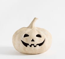 Load image into Gallery viewer, Artisan handmade terracotta Jack O&#39; Lantern
