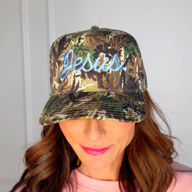 Jesus Hat | Camo - Blue