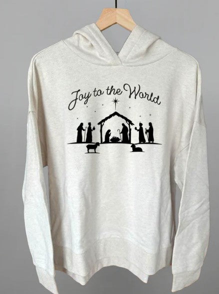 Joy To The World Nativity Scene Hoodie