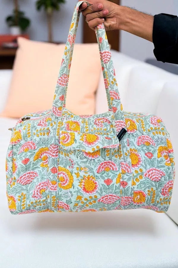 Laurel Floral Patterned Duffle Bag
