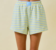 Load image into Gallery viewer, Striped Terry Lounge Sweat Shorts
