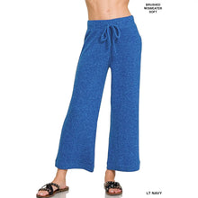 Load image into Gallery viewer, Cropped Soft Brushed Hacci Drawstring Pants
