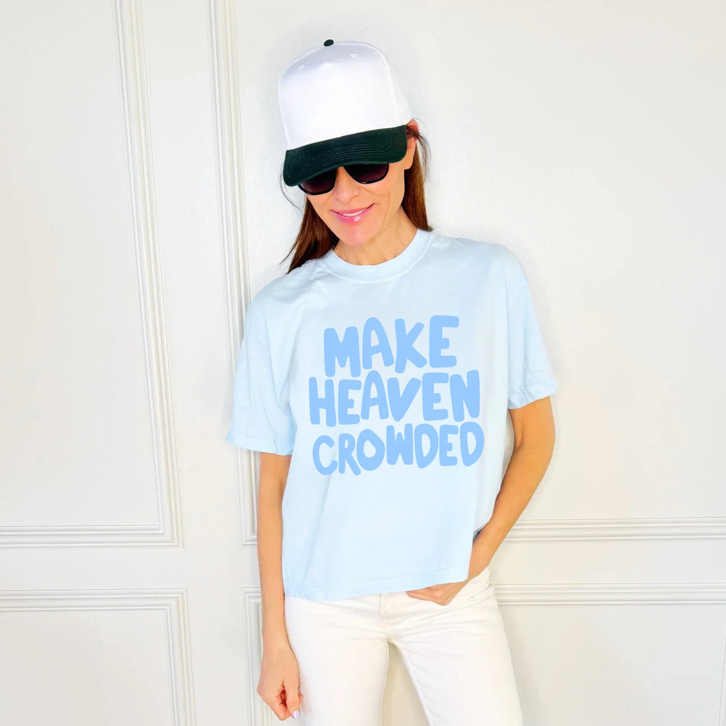 Make Heaven Crowded Puff Crop Tee