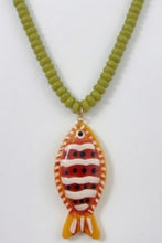 Load image into Gallery viewer, Colorful Tropical Fish Beaded Necklace
