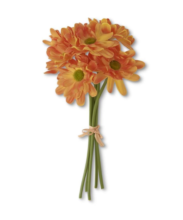10 Inch Orange Real Touch Daisy Bundle (6 Stem)