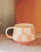 Load image into Gallery viewer, Checkered Stoneware Mug
