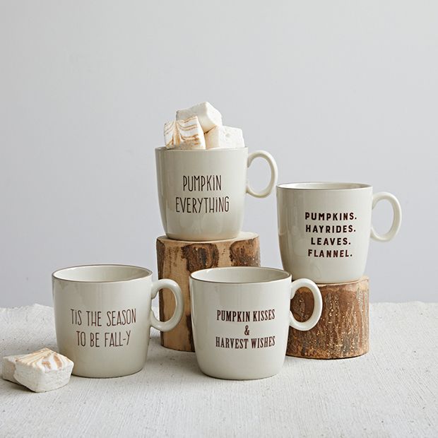 Pumpkin Everything Stoneware Mugs