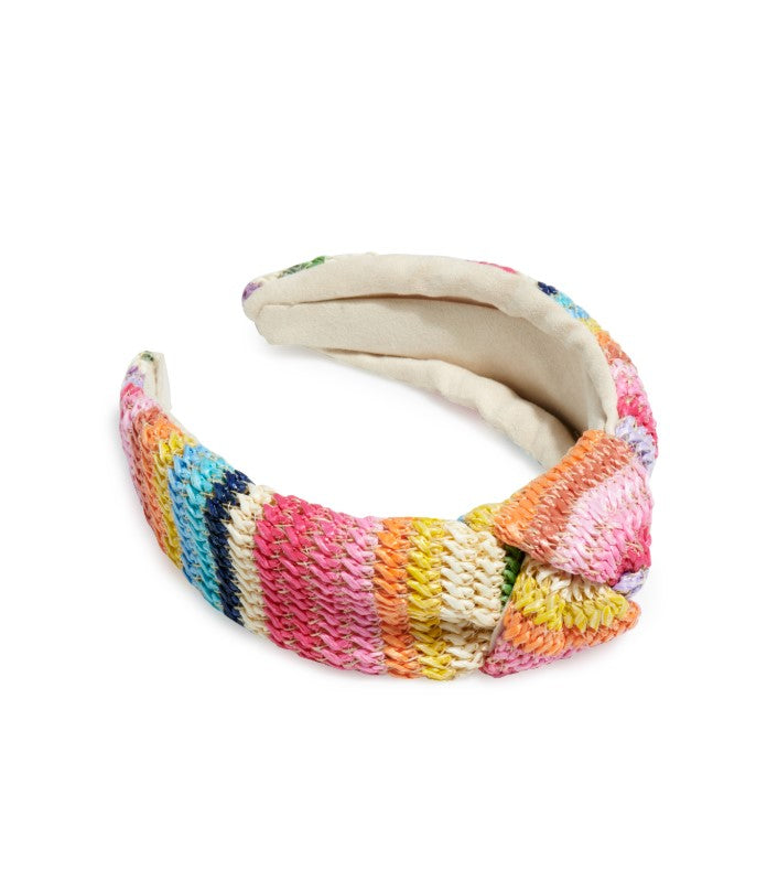 RAINBOW STRIPE KNOTTED HEADBAND, MULTI