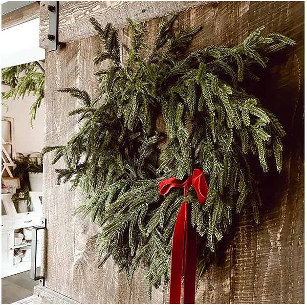 Real Touch Pine Wreath