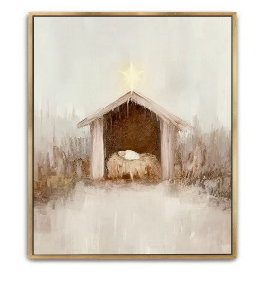 Savior Was Born - Canvas