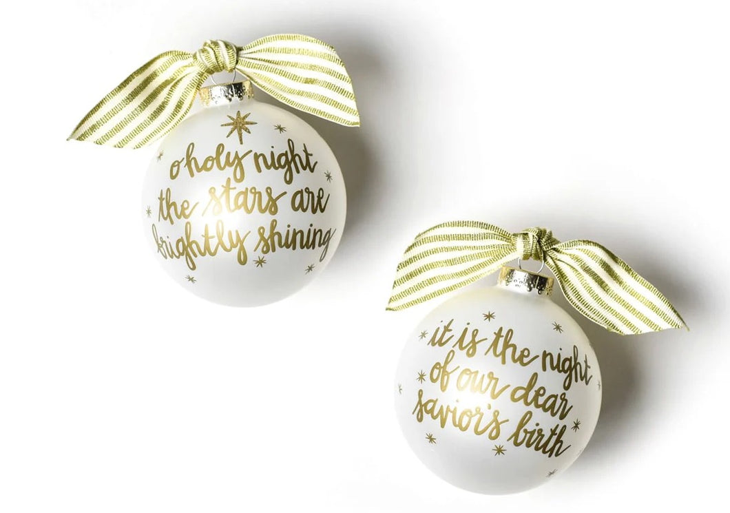 Stars are Brightly Shining Glass Ornament