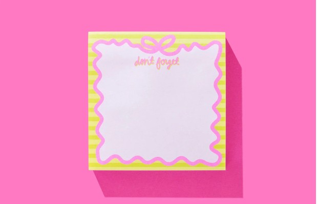 Sticky Notes Pad - Bow