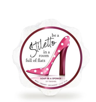 Stiletto Soap in a Sponge