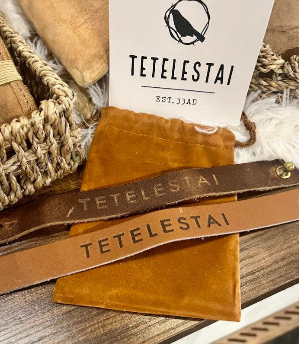 Tetelestai Leather Bracelet