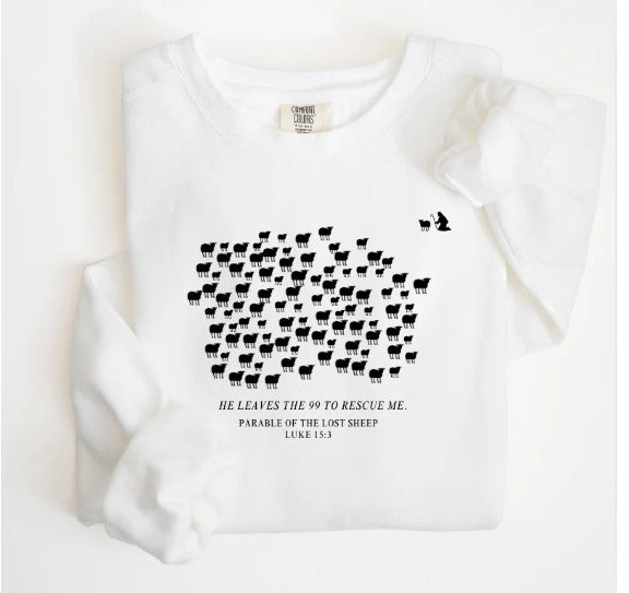 The Parable of the Lost Sheep Pullover - Luke 15:3