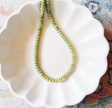 Load image into Gallery viewer, Three Gold Bead Necklace
