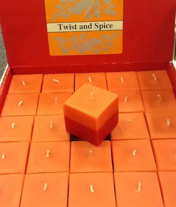 Twist and Spice Square Votive Candle
