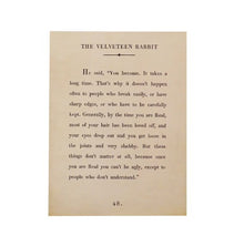 Load image into Gallery viewer, 12"x16" The Velveteen Rabbit Book Collection Art
