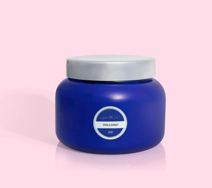 Volcano Blue Oversized Candle, 28 oz