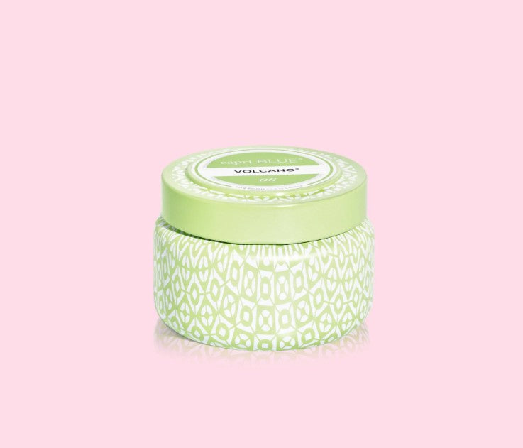Volcano Iced Matcha Printed Travel Tin Candle, 8.5 oz