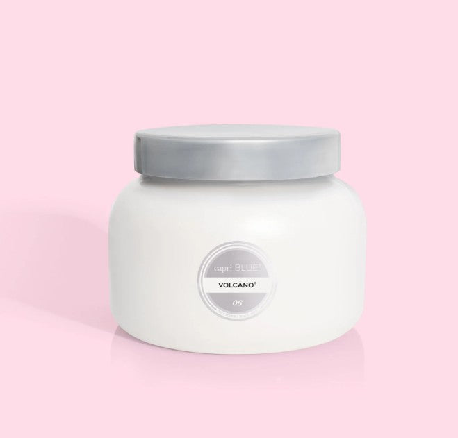 Volcano White Oversized Candle, 28 oz