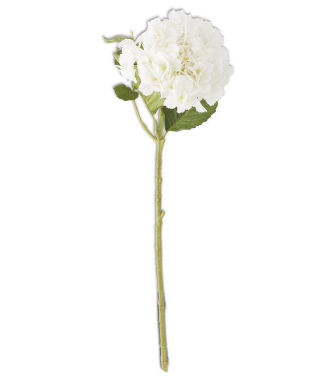 20 Inch White Real Touch Hydrangea Spray