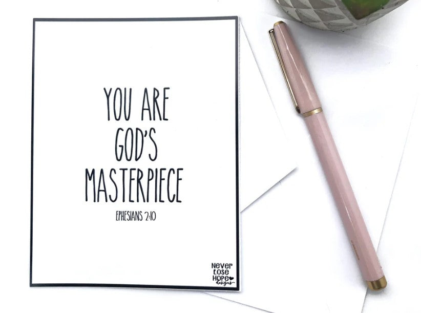 You are God's Masterpiece Notecard
