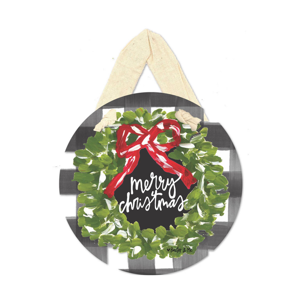 Merry Christmas Wreath Ornament