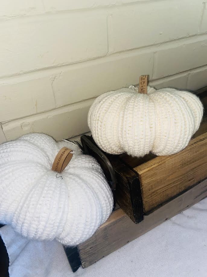 Crochet White/Cream Pumpkins