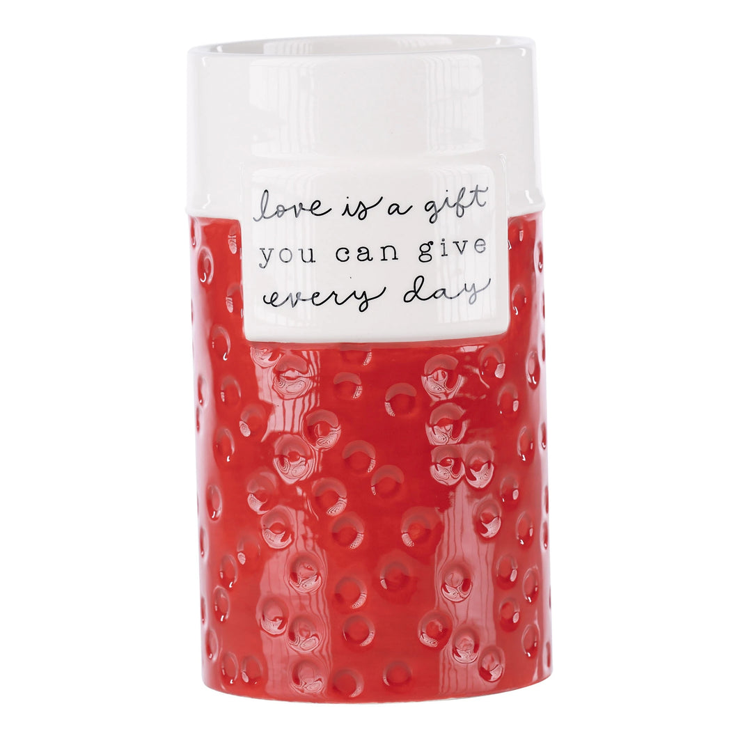 LOVE IS A GIFT VASE