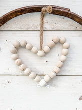 Load image into Gallery viewer, Wooden Beaded Heart
