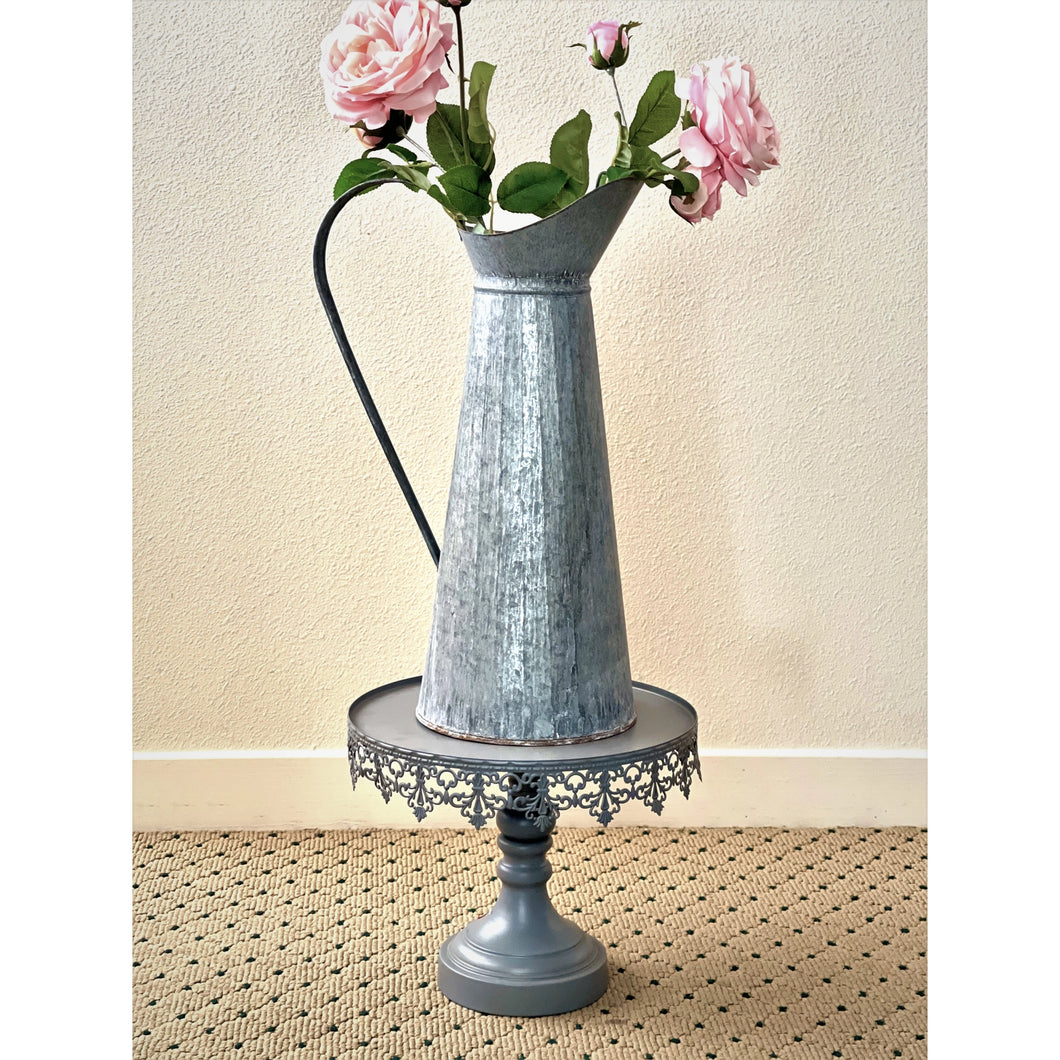 Galvanized Water Pitcher Vase