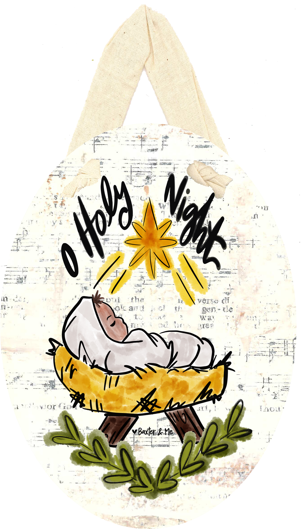 O Holy Night Baby Ornament