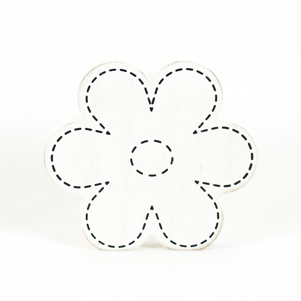 Flower - Wooden White