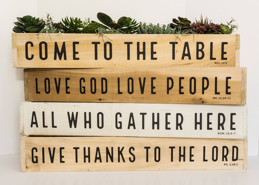 All Who Gather Here - Centerpiece Box