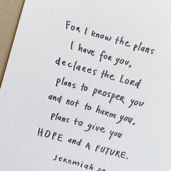 Notecard - Jeremiah 29:11