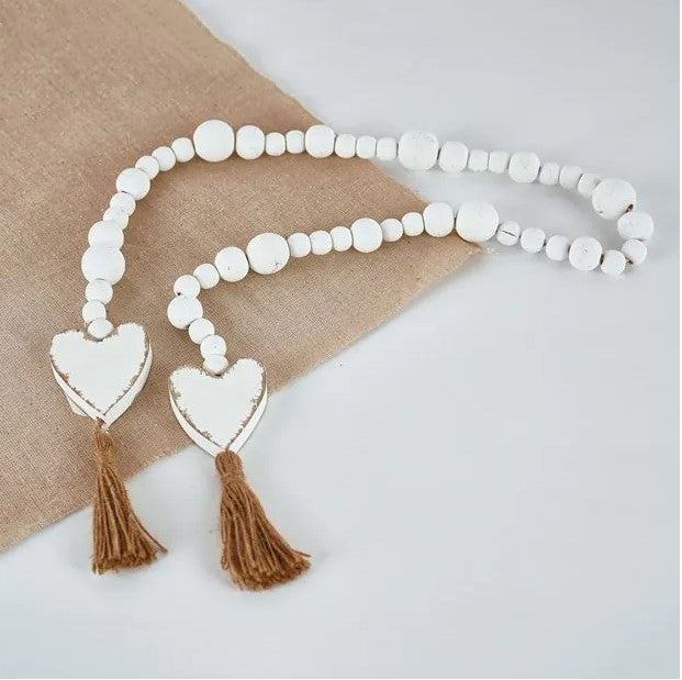 Heart Tassel Blessing Beads