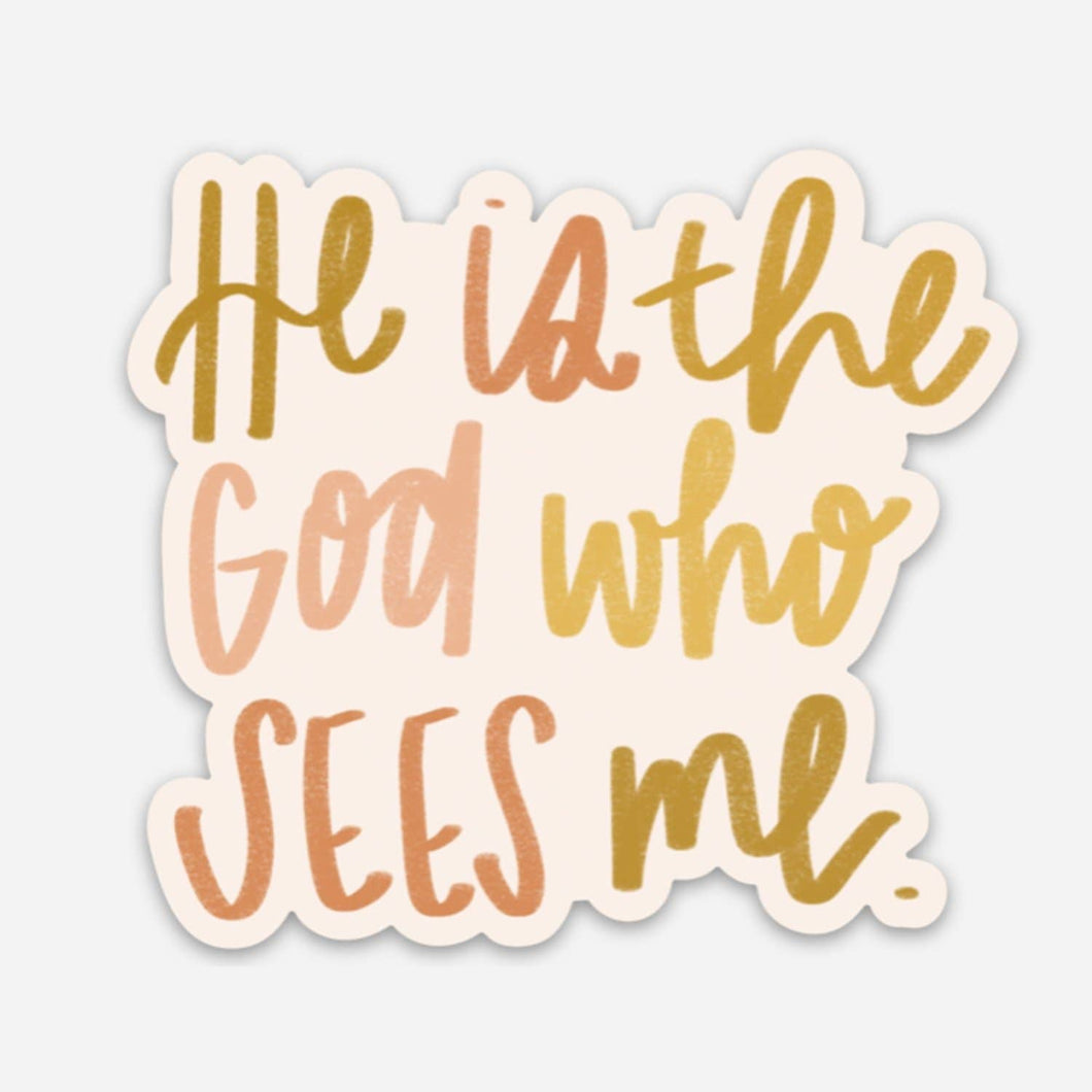 God Who Sees Me Sticker