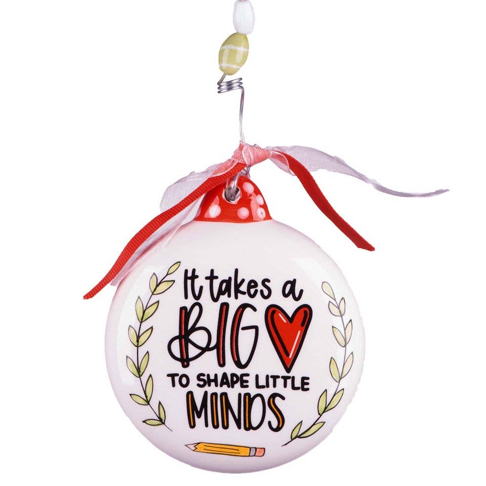 Big Heart Little Minds Puff Ornament - Glory Haus