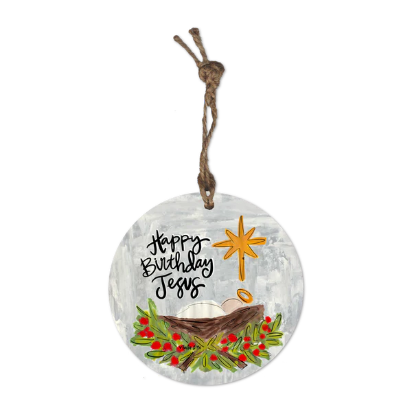 Happy Birthday Jesus Ornament