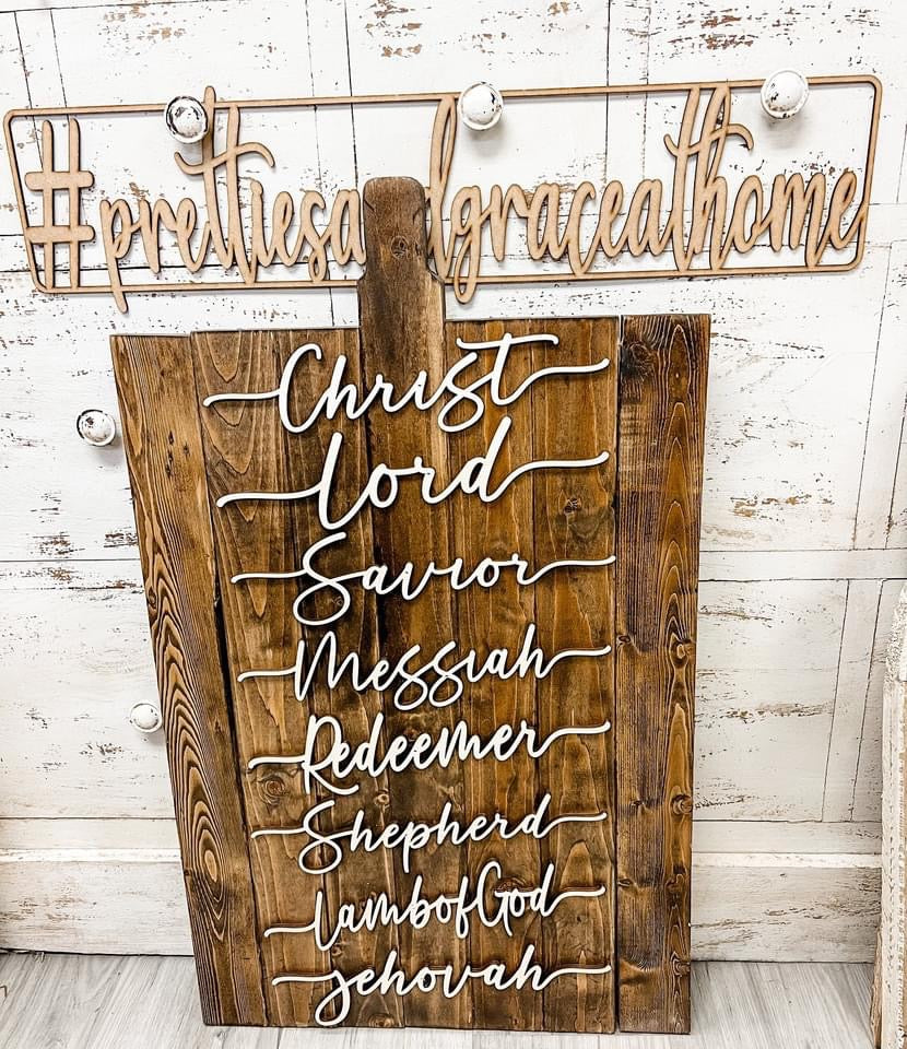 Names of Christ- Set of 8 Wood Cutouts