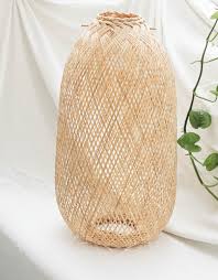 Hand-Woven Lantern with Handle and Insert