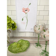 Load image into Gallery viewer, Pink Poppy Flour Sack Towel
