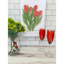 Load image into Gallery viewer, Red Tulips Flour Sack Towel
